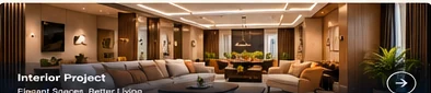 Interior design project by SPS ArchBuilds — living room